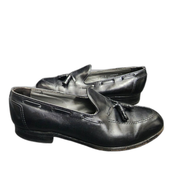FootJoy Classics Men's Black Leather Tassel Loafer Shoes Size 11D Style 75309 - Picture 1 of 13